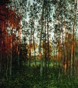 Последние лучи солнца. Осиновый лес. 1897 - Левитан