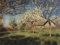 Цветущие яблони4. 1896 - Левитан