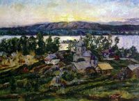 Закат на Волге. 1928  - Лентулов