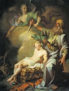 Авраам приносит в жертву сына своего Исаака. 1765 - Лосенко