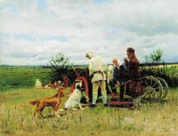 Охотники на привале. 1887 - Маковский