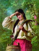 Девушка с коромыслом. 1874 - Маковский