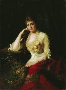 Женский портрет. Начало 1880-х - Маковский