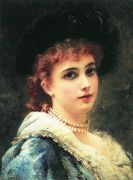 Парижанка в жемчужном ожерелье. 1890-е - Маковский