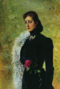Портрет В.В.Бахрушиной, урожденной Носовой. 1900-е - Маковский