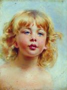 Портрет девочки (Детская головка). 1880-е - Маковский
