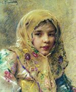 Портрет девочки. 1900-е - Маковский