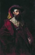 Портрет мужчины в красном бархатном костюме. 1882 - Маковский