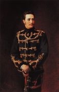 Портрет поручика лейб-гвардии Гусарского полка графа Г.А.Бобринского. 1879 - Маковский