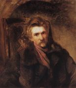 Портрет художника Александра Павловича Попова (Московского). 1863 - Маковский