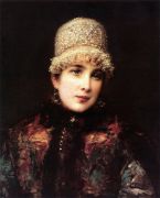 Русская красавица в кокошнике. 1890-е - Маковский