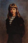 Сережа (Портрет сына в матроске). 1887 - Маковский