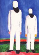 malevich_2_peasants_against_blue_background_1928-32 - Малевич