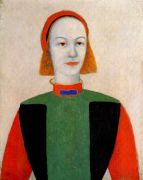 malevich_head_of_a_young_girl_of_today_1932 - Малевич