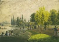 Гуляние в дворцовом парке близ Санкт-Петербурга. 1818  - Мартынов