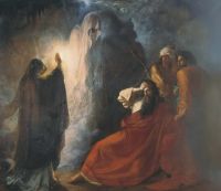 Аэндорская волшебница вызывает тень Самуила. 1857  - Мартынов