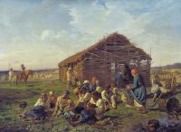 «Отдых на сенокосе», (1861) — Государственная Третьяковская галерея. - Морозов