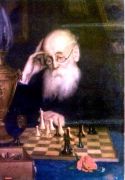 Портрет шахматиста А.Д. Петрова - Мясоедов
