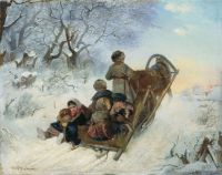 Дети в санях. 1870 - Пелевин