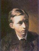 Портрет Н.А.Касаткина. 1876 Х., м. 40.5x31 ГТГ - Перов