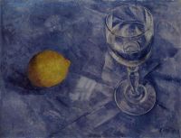 Бокал и лимон. 1922 - Петров-Водкин