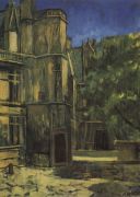 Вид музея Клюни в Париже. 1908 - Петров-Водкин