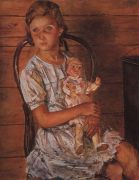 Девочка с куклой. 1937 - Петров-Водкин
