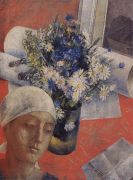 Натюрморт (с женской головкой). 1921 - Петров-Водкин