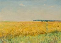 Поле пшеницы, 1960г. 69x49 - Пластов