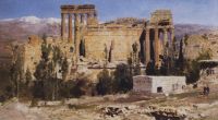Баальбек. Развалины храма Юпитера и храма Солнца. 1882 - Поленов