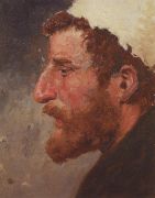 Голова рыжего мужчины (в профиль). 1880-е - Поленов