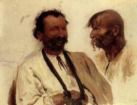 Два украинских крестьянина. 1880 - Репин
