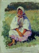 Крестьянская девочка. 1880 - Репин
