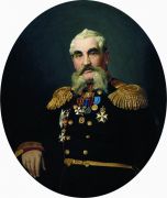 Портрет военного. 1866 - Репин