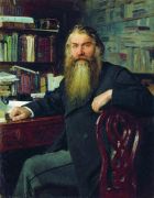Портрет историка И.Е.Забелина. 1877 - Репин