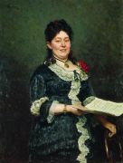 Портрет певицы А.Н.Молас. 1883 - Репин