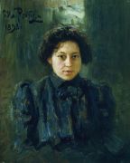 Портрет Репиной, дочери художника. 1898 - Репин