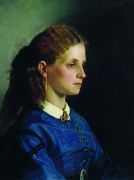 Портрет Яницкой. 1865 - Репин