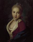 Портрет Екатерины Петровны Хольстейн-Бек, позже княгини Барятинской. середина XVIII века  - Ротари