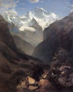 Вид в Швейцарских Альпах (Гора Малый Рухен). 1862 - Саврасов