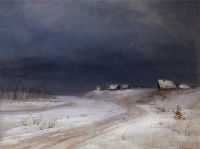 Зимний пейзаж. 1880-1890-е - Саврасов