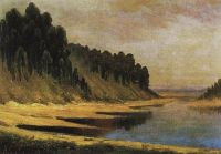 Лесистый берег реки Москвы. 1859 - Саврасов