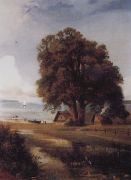 Пейзаж с хутором у озера. 1880-1890-е - Саврасов