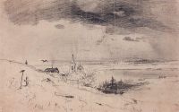 Старый погост на берегу Волги. 1874 - Саврасов