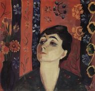 1917 Портрет Нины Комурджян. Х,, м. 66х70 МС - Сарьян
