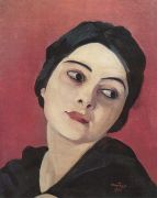 1923 Голова девушки (Портрет Саруханян). Холст, масло. 39х31 МС - Сарьян