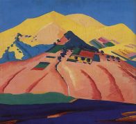 1923 Солнечный пейзаж. Холст, масло. 70x78 НГ, Ереван - Сарьян