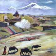 1929 Весенний день. Х., м. 71x70.5 Ереван - Сарьян