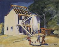 1932 Мой дом строится. Х., м. 65х81 МС - Сарьян