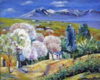 1947 Armenia, Spring in Norke. Oil on canvas. 58x73 - Сарьян
